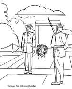 Memorial Day Coloring Page sheets 
