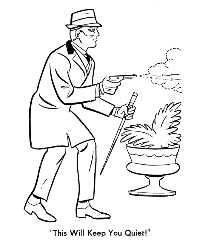  Green Hornet gas Coloring page
