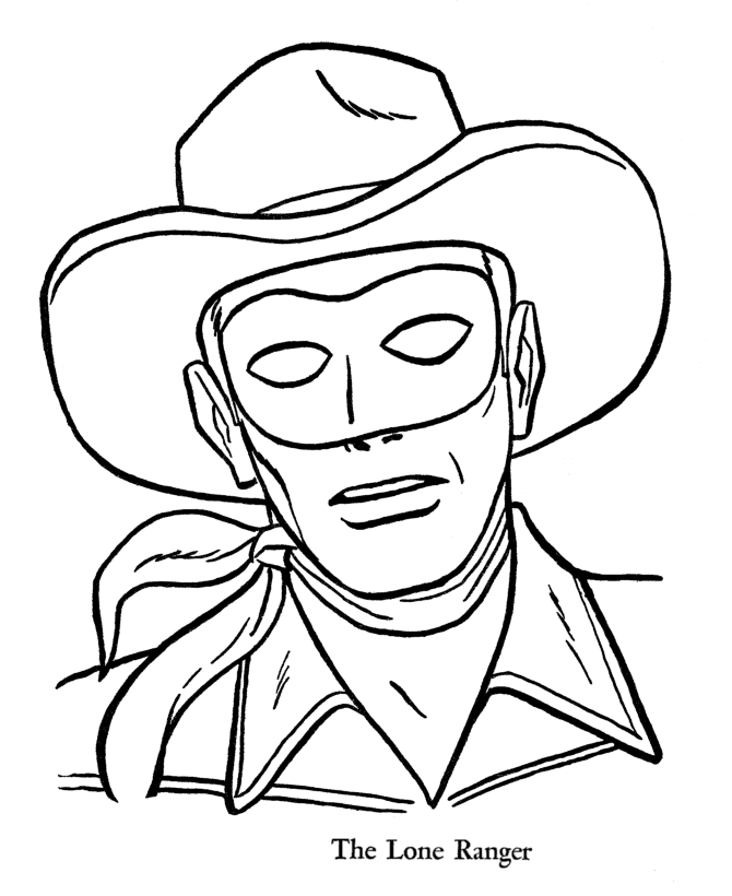  The Lone Ranger and Tonto Coloring page