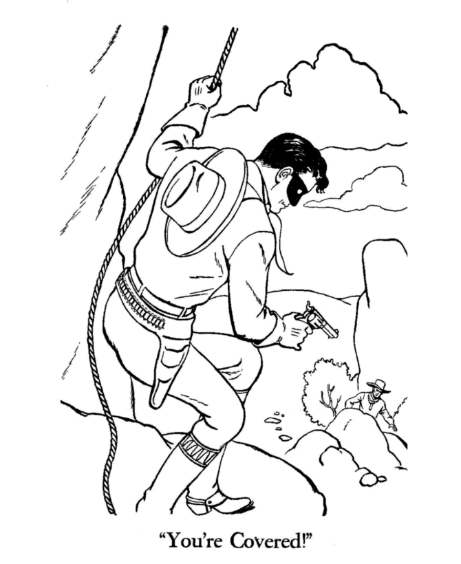  The Lone Ranger and Tonto Coloring page