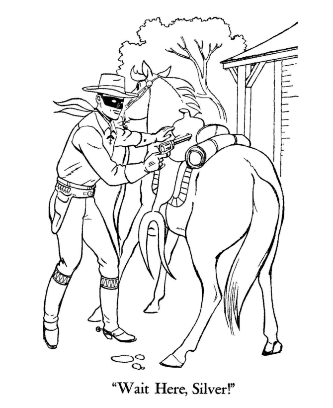  The Lone Ranger Coloring page