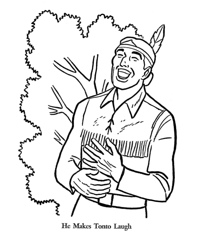  The Lone Ranger and Tonto Coloring page