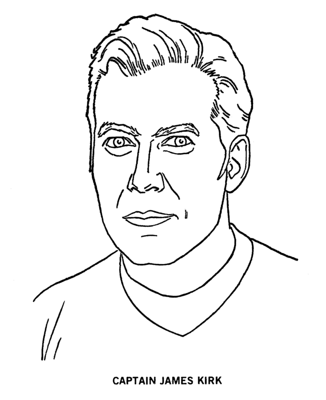  James T Kirk (Jim Kirk) Coloring page
