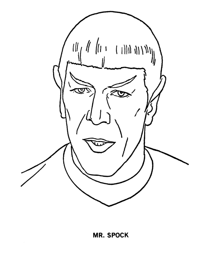  Mr Spock Coloring page