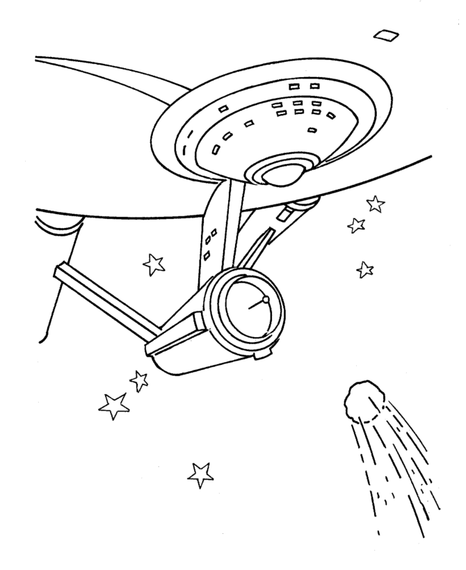  Starship Enterprise destruction Coloring page