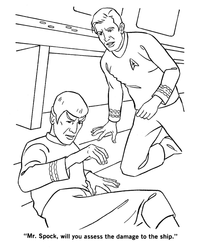  Star Trek damaged Coloring page