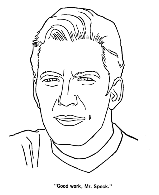  Star Trek Kirk Coloring page