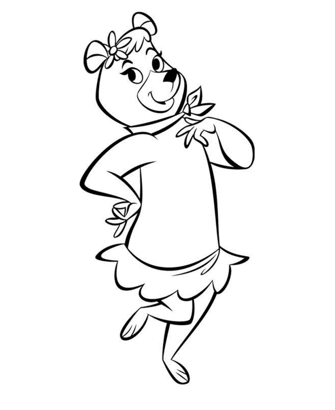 yogi bear and cindy coloring pages - photo #4