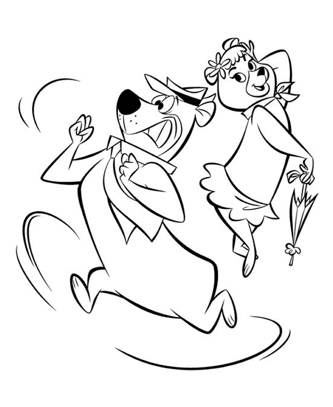 yogi coloring pages - photo #49