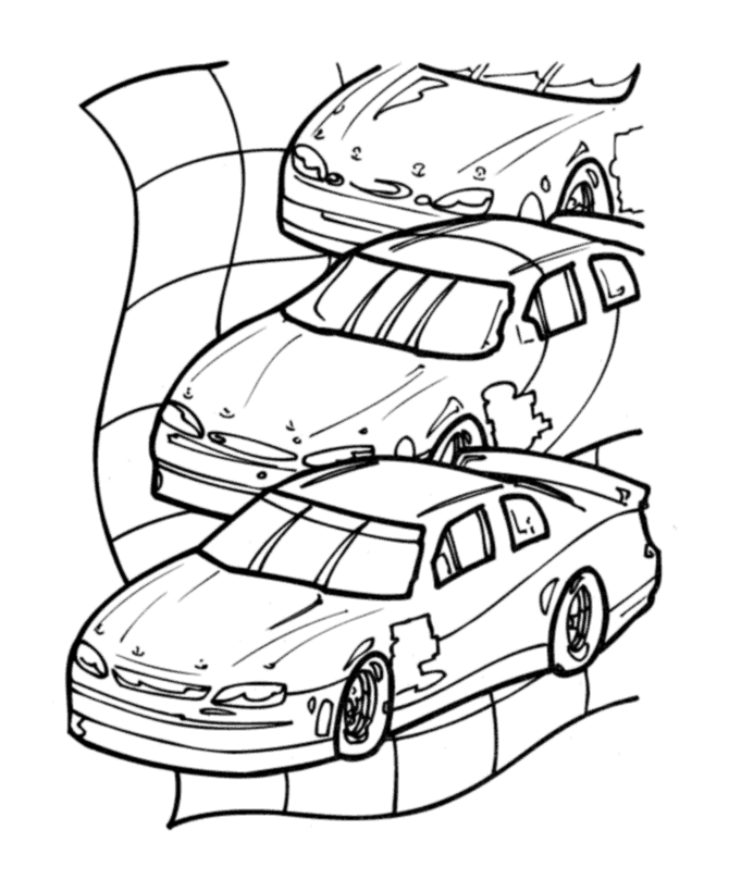 how to draw a nascar race car