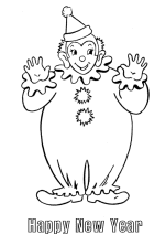 New Year coloring pages