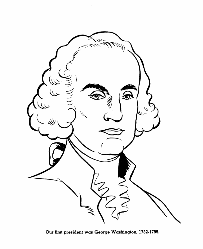 George Washington coloring page