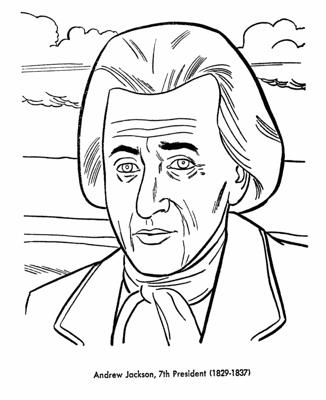 Andrew Jackson coloring page