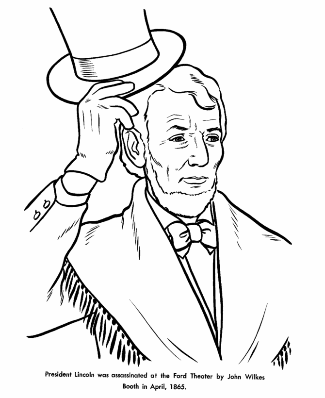 aberham lincoln coloring pages - photo #12