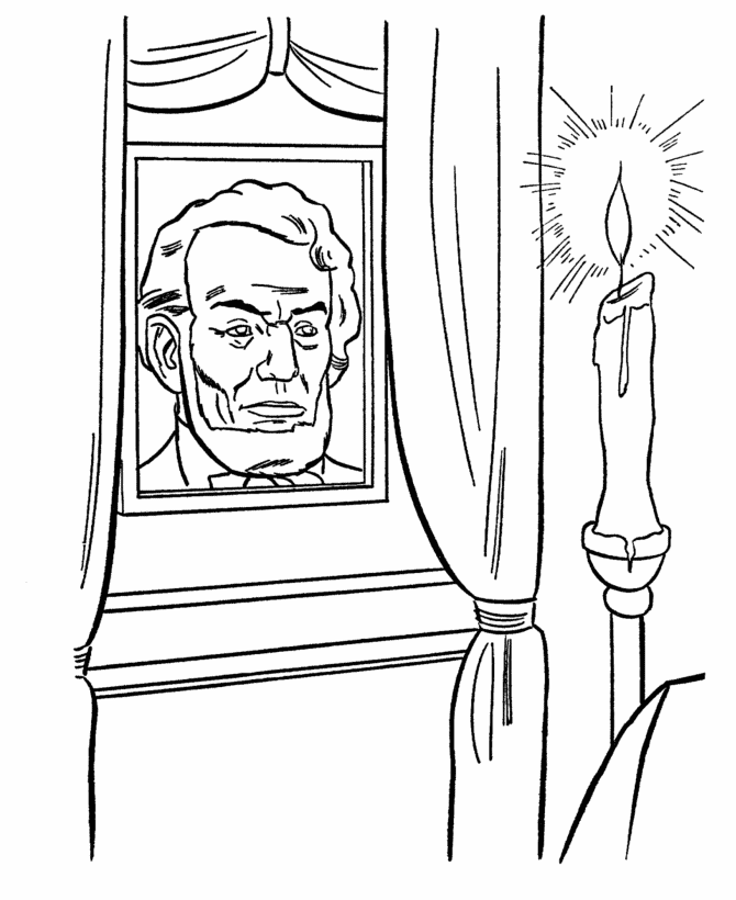 Abraham Lincoln coloring page