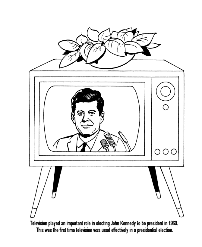 John Kennedy coloring page