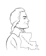 Thomas Jefferson coloring page