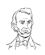 Abraham Lincoln coloring page