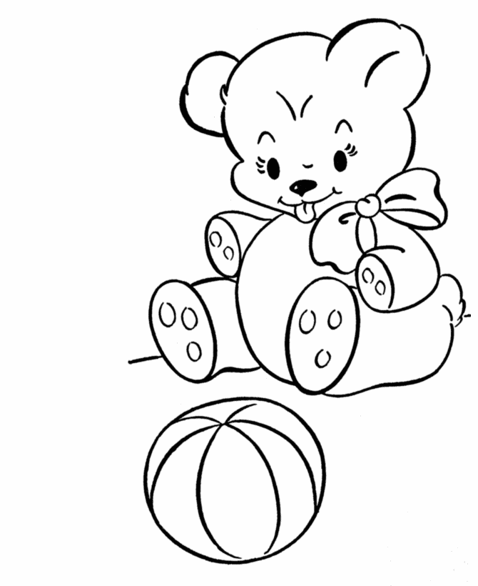 Teddy Bear and Ball