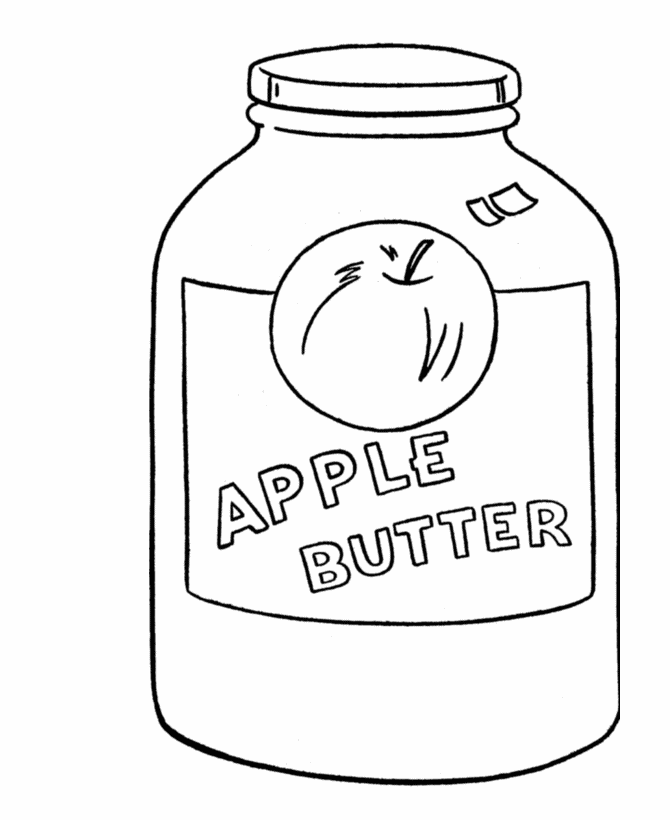 jar of jam coloring pages - photo #17