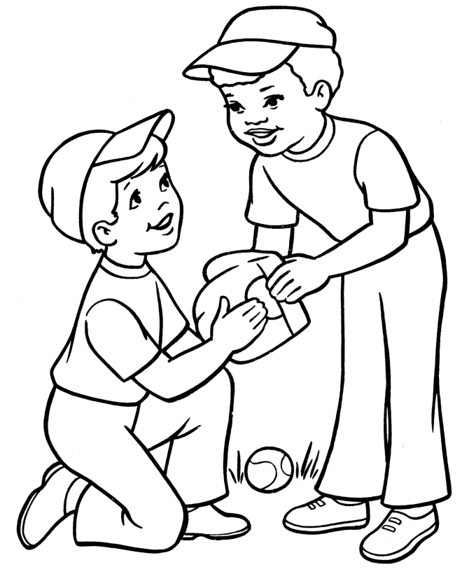Spring Ball Sports coloring page