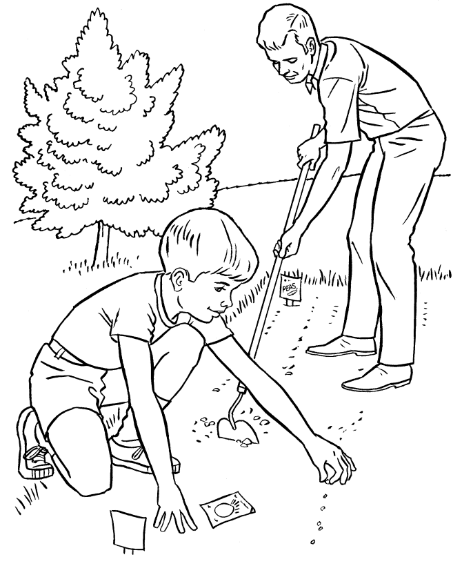 Spring Activities coloring page