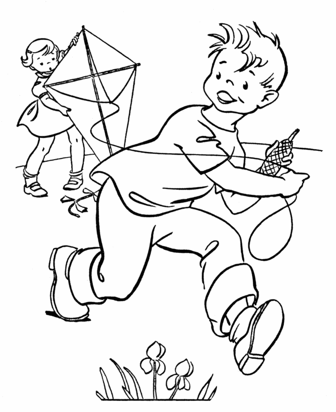 Spring Sports coloring page