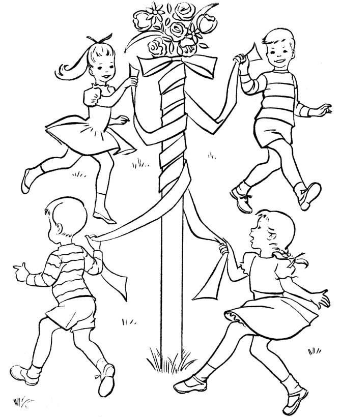 Spring Sports coloring page