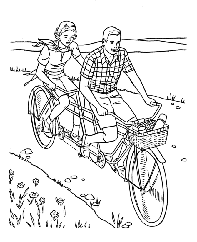 Spring Sports coloring page