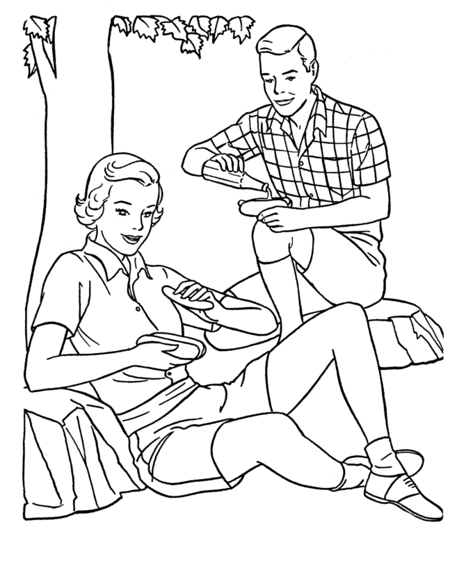 Spring Activity coloring page