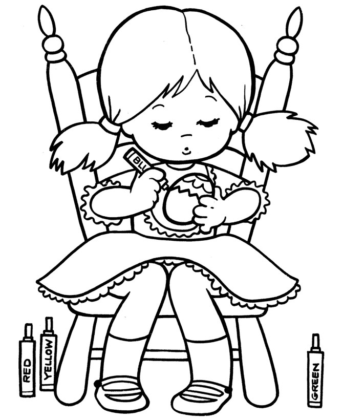 Spring fun coloring page