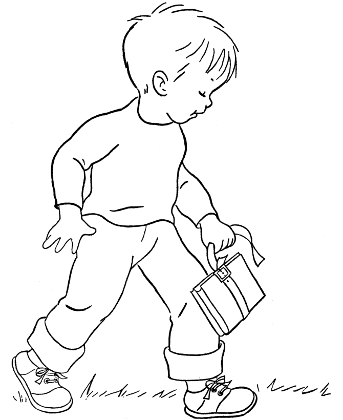 Spring Scene coloring page