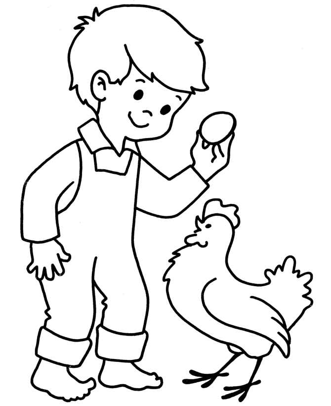 Spring Scene coloring page