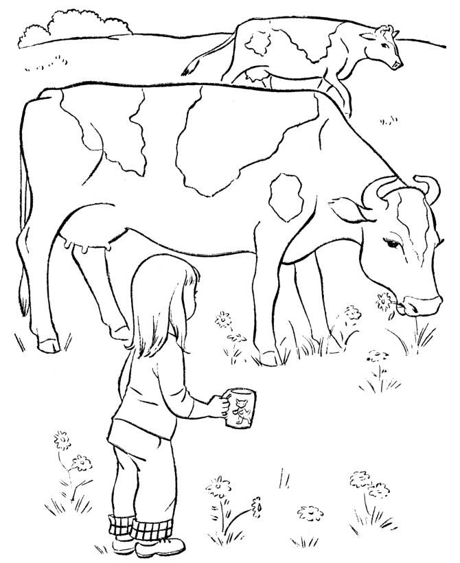 Spring Scene coloring page