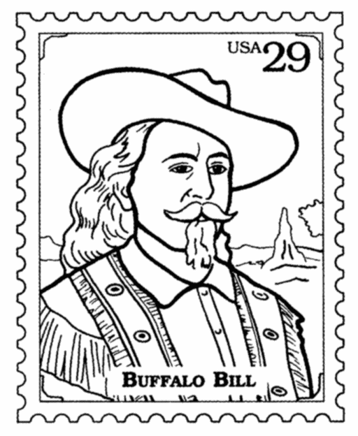 Famous people postage stamp coloring sheets and activity page
