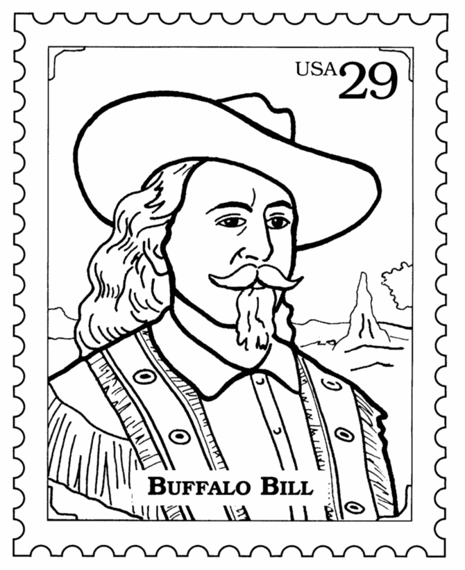 Postage Stamp Coloring Pages 