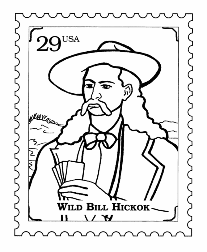 Postage Stamp Coloring Pages 