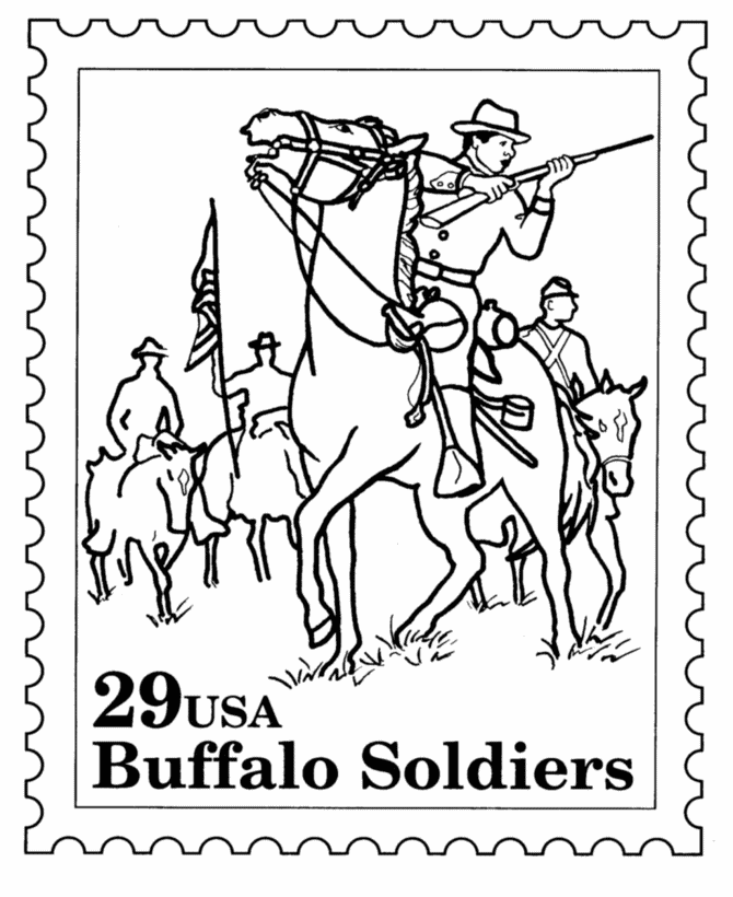 Postage Stamp Coloring Pages 