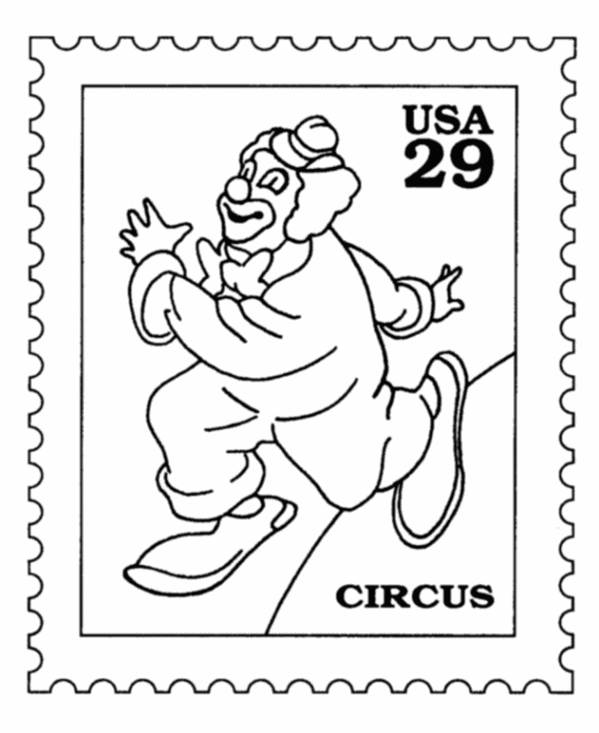 Arts Postage Stamp Coloring Pages 