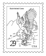 Nature postage stamp coloring sheets and activity page