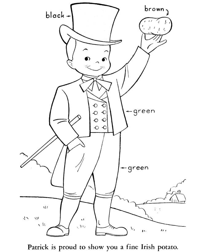 St Patrick's Day Coloring page