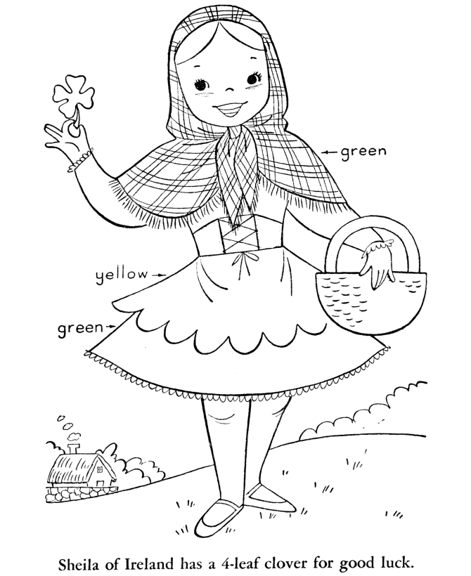 St Patrick's Day Coloring page