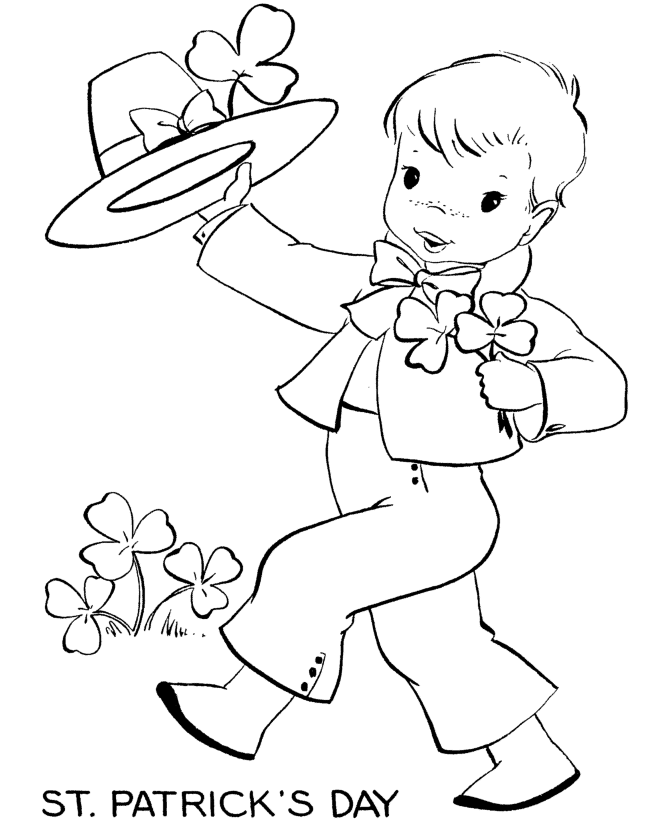 St Patrick's Day Coloring page