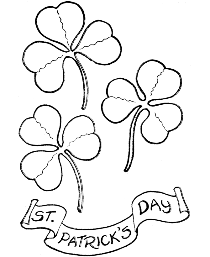 St Patrick's Day Coloring page