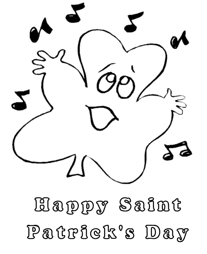 St Patrick's Day Coloring page