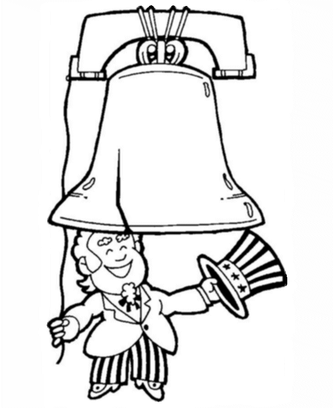 Summer Fun - July Fourth coloring page