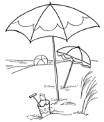 Seasons of the Year Coloring Pages - Summertime coloring pages