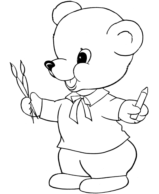 baby bear coloring pages - photo #13