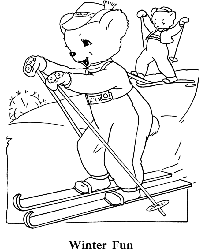 Teddy Bear Coloring page