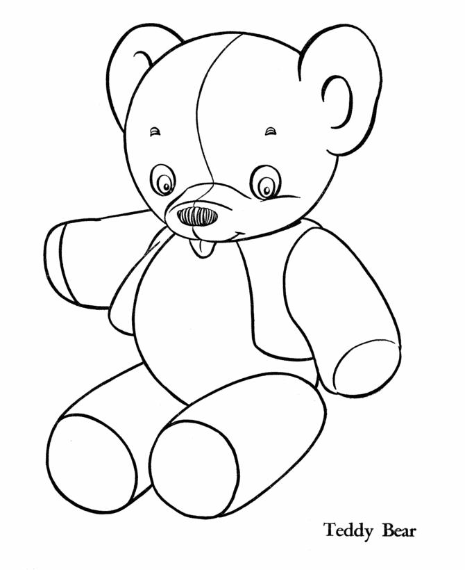 Teddy Bear Coloring page